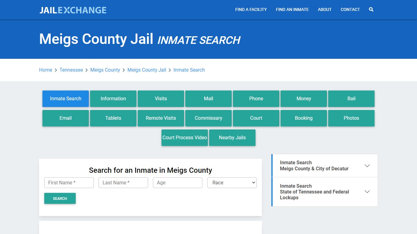 Meigs County Jail, TN Inmate Search: Roster & Mugshots