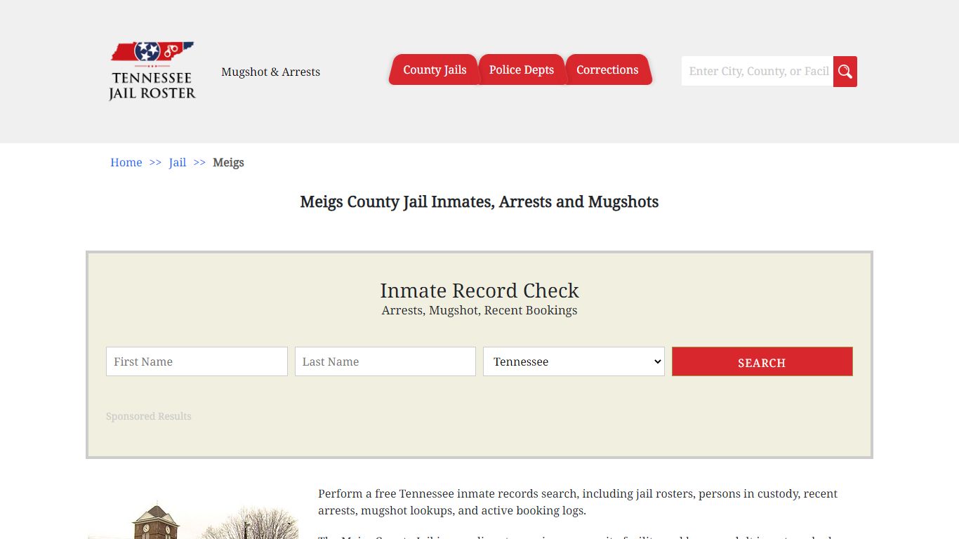 Meigs County Jail Inmates, Arrests and Mugshots