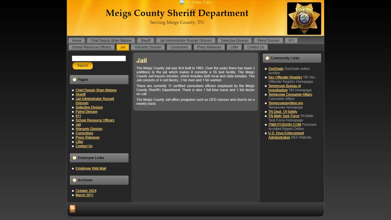 Jail - Meigs County Sheriff Department